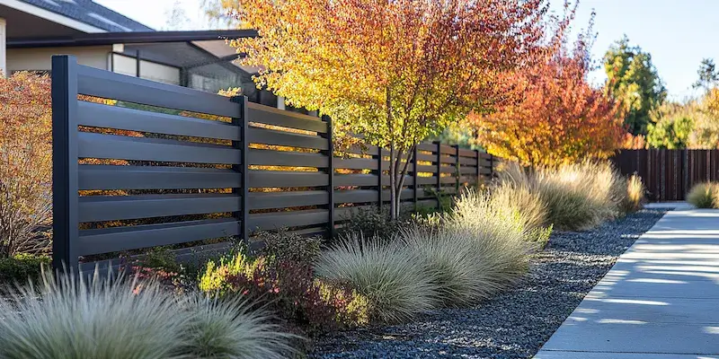 Zaun aus Polen mit Montage